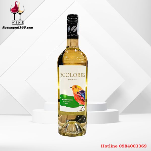 Rượu Vang Chile 7Colores Sauvignon Blanc-Torontel-05 Rượu Vang Trắng Chile 7Colores Sauvignon Blanc Torontel