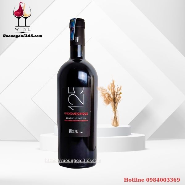 Rượu Vang Ý 125 Primitivo Del Salento Rượu Vang Ý 125 Primitivo Del Salento