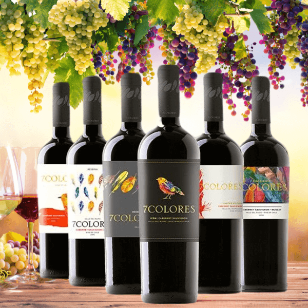 Rượu vang trắng Chile 7Colores Sauvignon Blanc