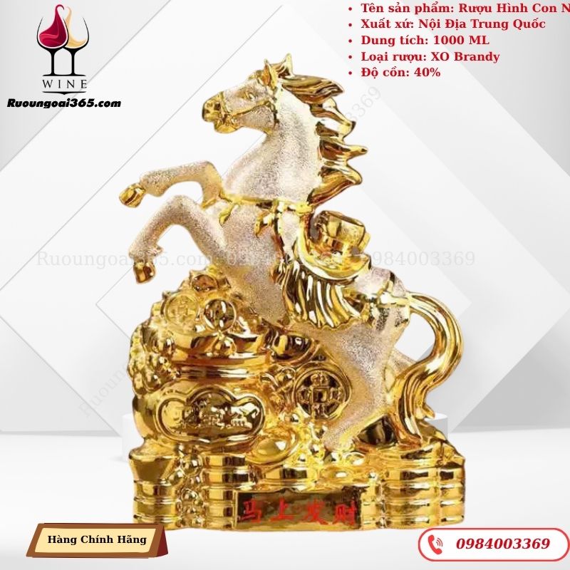 Rượu Hình Con Ngựa Sứ - Nội Địa Trung Rượu Hình Con Ngựa Sứ - Nội Địa Trung