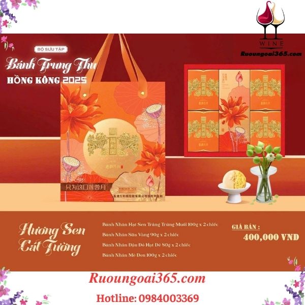 Bánh Trung Thu HONGKONG - Hương Sen Cát Tường