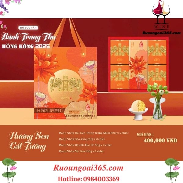 Bánh Trung Thu HONGKONG - Hương Sen Cát Tường