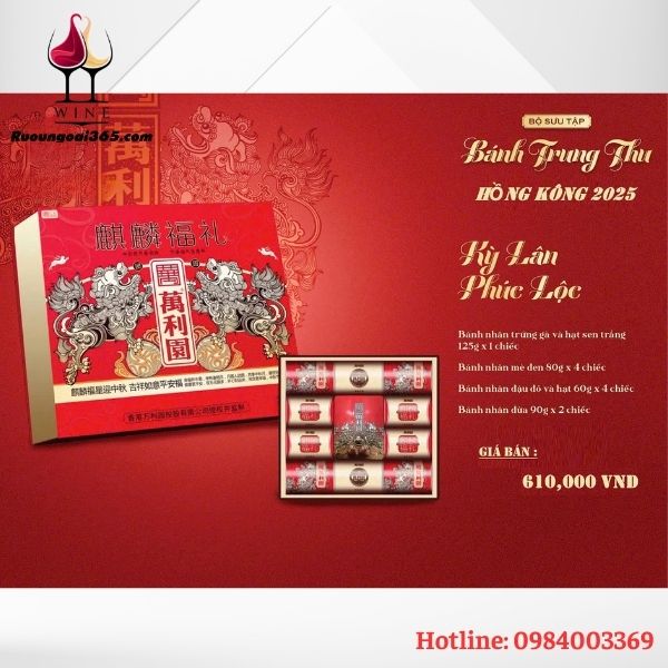 Bánh Trung Thu HONGKONG - Kỳ Lân Phúc Lộc