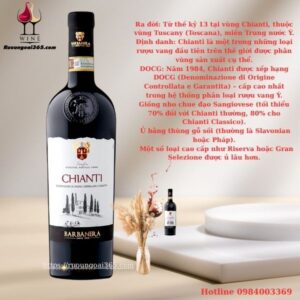 Rượu Vang Ý Chianti DOCG Barbanera