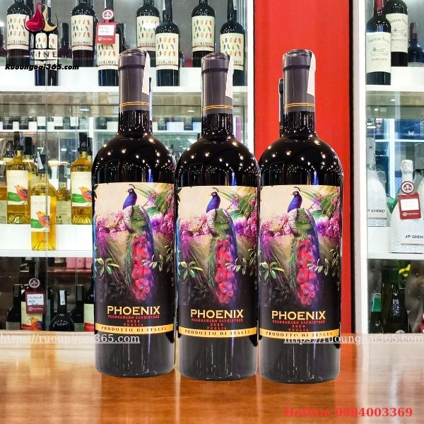 Rượu vang ý Phoenix groamaro sangiovese
