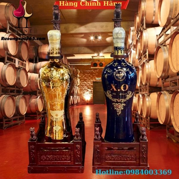 Bình Rượu Lộc Vàng 50lit Rogers XO Brandy