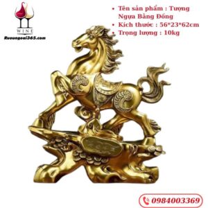 Tượng Ngựa Đồng Phong Thuỷ - Cát Tường Hưng Thịnh