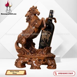 Kệ Rượu Ngựa Kèm Rượu Vang - Nhất Mã Phi Thiên