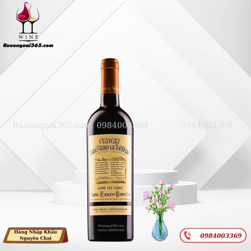 Rượu Vang Pháp CHÂTEAU BALESTARD LA TONNELLE 2017 - Rươu Vang Đỏ
