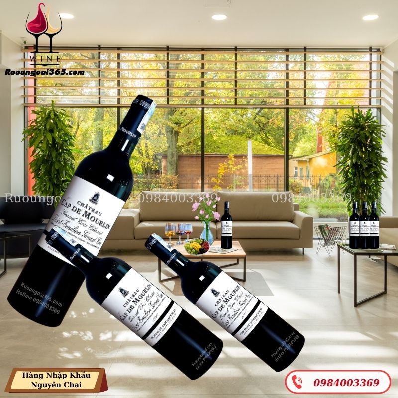 Rượu Vang Pháp CHÂTEAU CAP DE MOURLIN 2017- Rượu vang đỏ