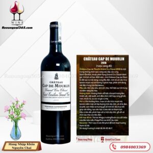 Rượu Vang Pháp CHÂTEAU CAP DE MOURLIN 2018