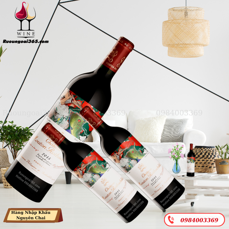 Rượu Vang Pháp CHÂTEAU MOUTON ROTHSCHILD 2015 - Rượu vang đỏ