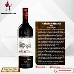 Rượu Vang Pháp Château Fombrauge - Rượu Vang Đỏ