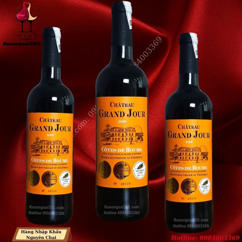 Rượu Vang Pháp Château Grand Joud 2020- Côtes De Bougr