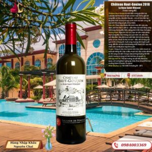 Rượu Vang Pháp Château Haut GouJon 2018 - La Roso Saint - Wincent - Rượu Vang Đỏ