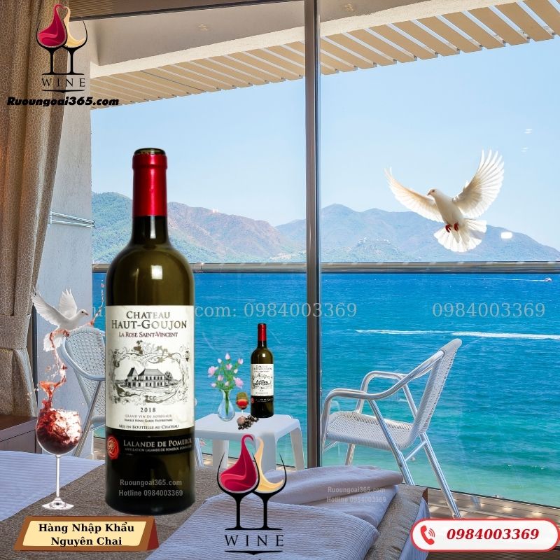 Rượu Vang Pháp Château Haut GouJon 2018 - La Roso Saint - Wincent - Rượu Vang Đỏ