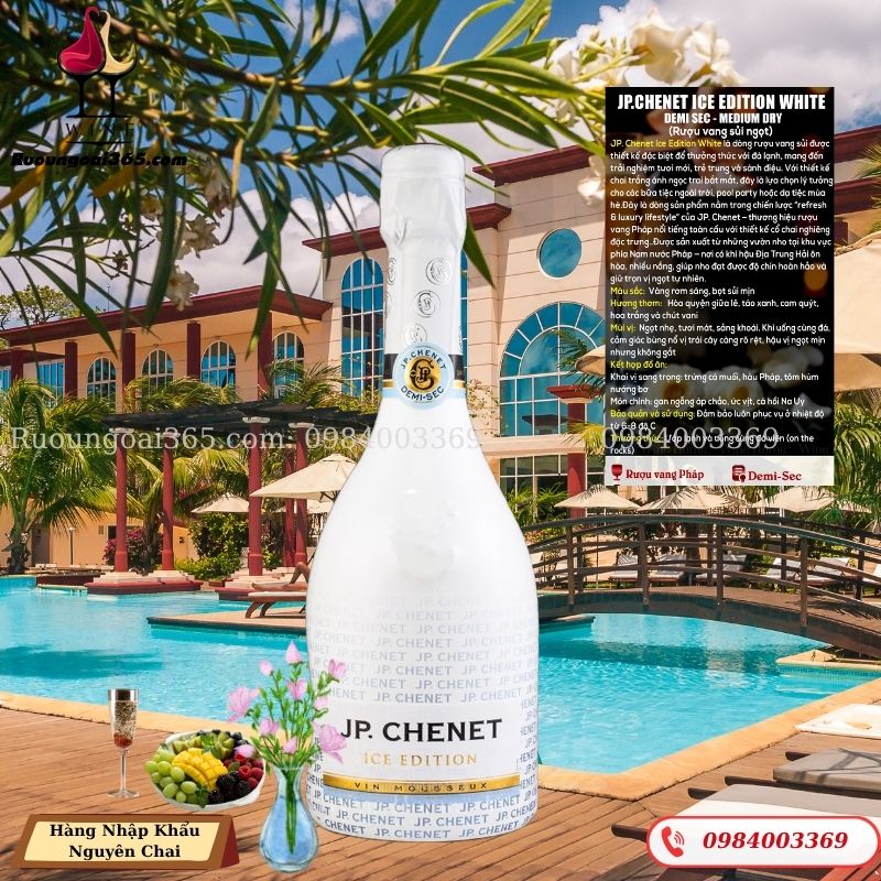 Rượu Vang Pháp JP.Chênt Ice Edition Whte - Demi Sec-Medium Dry