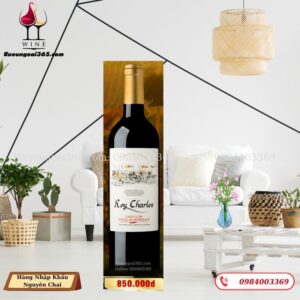 Rượu Vang Pháp ROY CHARLES 2020 - CASTILION CÔTES DE BOURG - Rượu Vang Đỏ