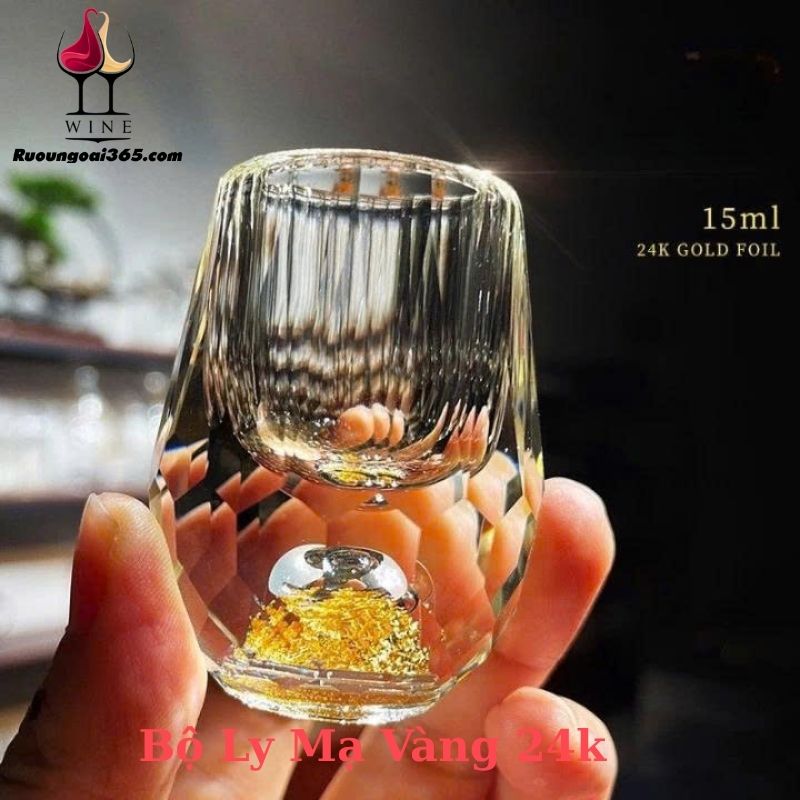 Bộ Ly Rượu MOUTAI Mạ Vàng 24k - Bộ Hộ Giấy Cao Cấp 02