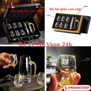 Bộ Ly Uống Rượu MOUTAI Mạ Vàng 24k