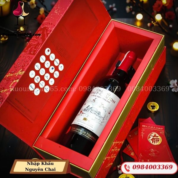 Hộp Quà Rượu Vang Château Haut Goujon - Hộp Quà Tết Cao Cấp
