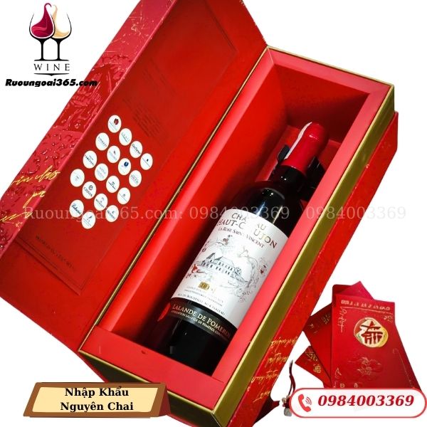 Hộp Quà Rượu Vang Château Haut Goujon - Hộp Quà Tết Cao Cấp
