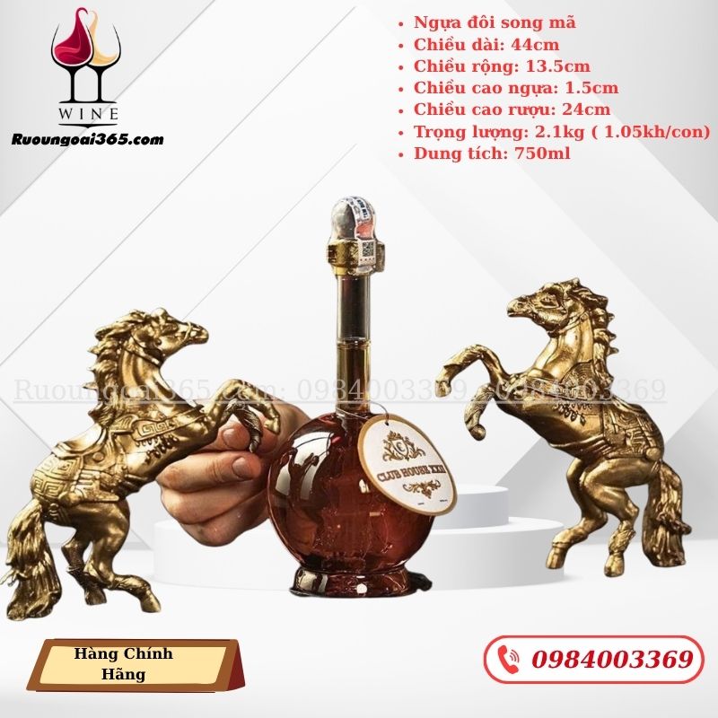 Rượu Linh Vật Ngựa Đôi Song Mã