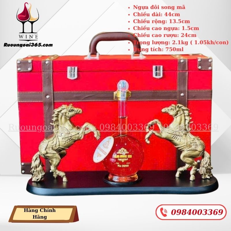 Rượu Linh Vật Ngựa Đôi Song Mã 02