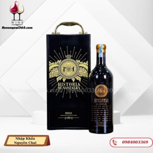 Sét Hộp Đơn Rượu Vang Historia De Santalba - Quà Biếu Tết Cao Cấp