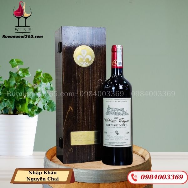 Sét Hộp Đơn Rượu Vang Château Tayac Côtes De Bourg - Hộp Quà Tết Cao Cấp 2026