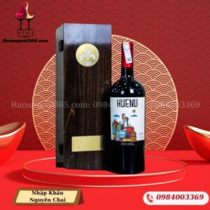 Sét Hộp Đơn Rượu Vang Huenu Reserva - Hộp Quà Tết Cao Cấp 2026