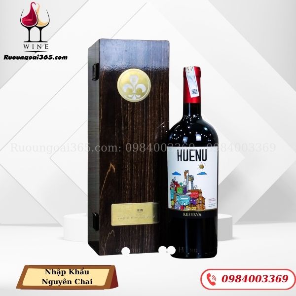 Sét Hộp Đơn Rượu Vang Huenu Reserva - Hộp Quà Tết Cao Cấp 2026