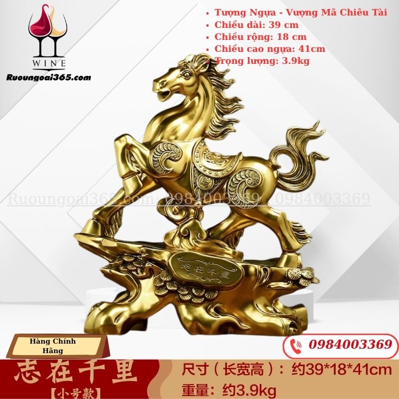 Tượng Ngựa Phong Thuỷ - Vượng Mã Chiêu Tài