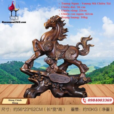 Tượng Ngựa Phong Thuỷ - Vượng Mã Chiêu Tài M2
