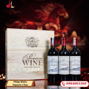 Hộp Quà Rượu Vang Château LAROQUE - Hộp Quà Tết Cao Cấp