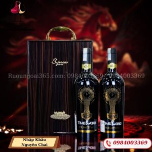 Hộp Quà Rượu Vang TIME ORO - Hộp Quà Tết Cao Cấp