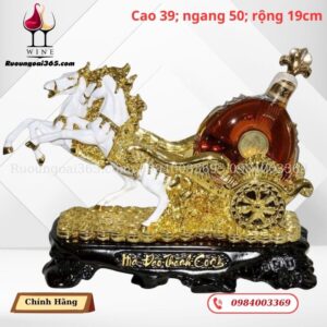 Kệ Hình Con Ngựa Kèm Rượu XO