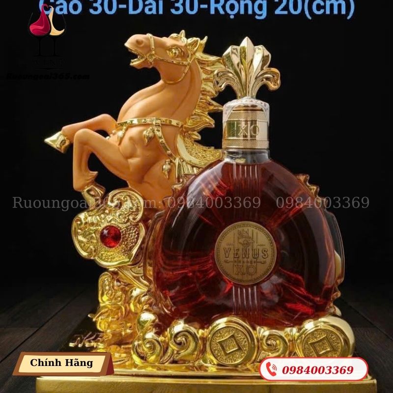 Kệ Hình Con Ngựa Kèm Rượu XO VENUS Kệ Hình Con Ngựa Kèm Rượu XO VENUS