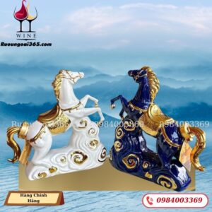 Rượu Ngựa Sứ 1000ml Brandy XO - Chiến Mã Vân Phong