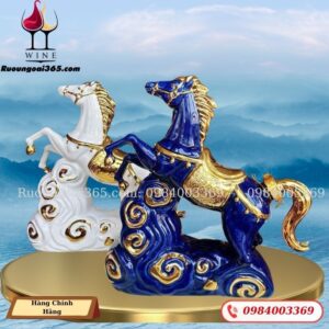 Rượu Ngựa Sứ 1000ml Brandy XO - Chiến Mã Vân Phong