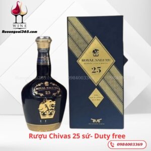 Rượu Chivas 25 sứ Duty Free Royal Salute