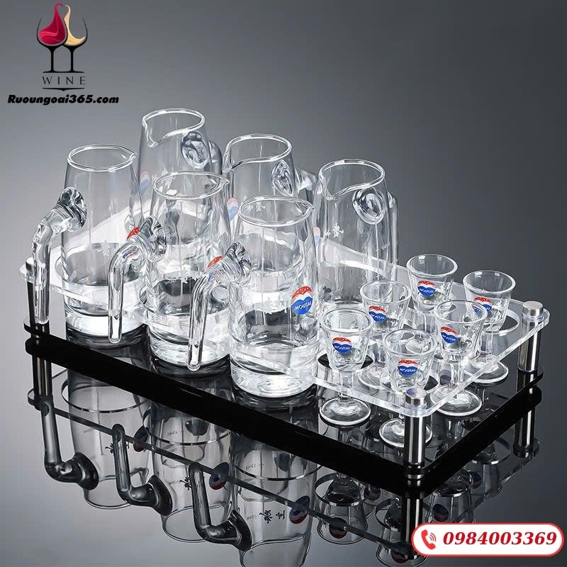 BỘ LY MAO ĐÀI 7 MÓN CÓ TAY CẦM - CHÍNH HÃNG BỘ LY MAO ĐÀI 7 MÓN CÓ TAY CẦM - CHÍNH HÃNG