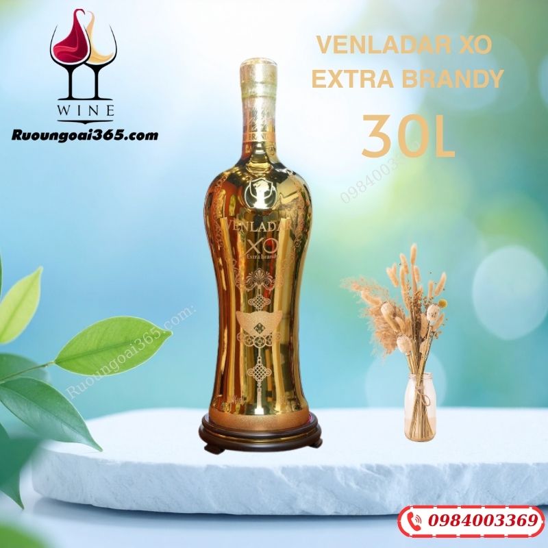 RƯỢU XO 30Lít VENLADAR EXTRA BRANDY Chính Hãng - Trưng Bầy và Quà Tặng RƯỢU XO 30Lít VENLADAR EXTRA BRANDY Chính Hãng - Trưng Bầy và Quà Tặng