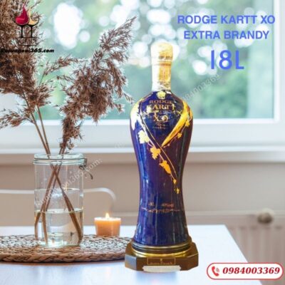 Rượu XO 18Lít Rodge Kartt Brandy Chính Hãng - Trưng Bầy và Quà Tặng