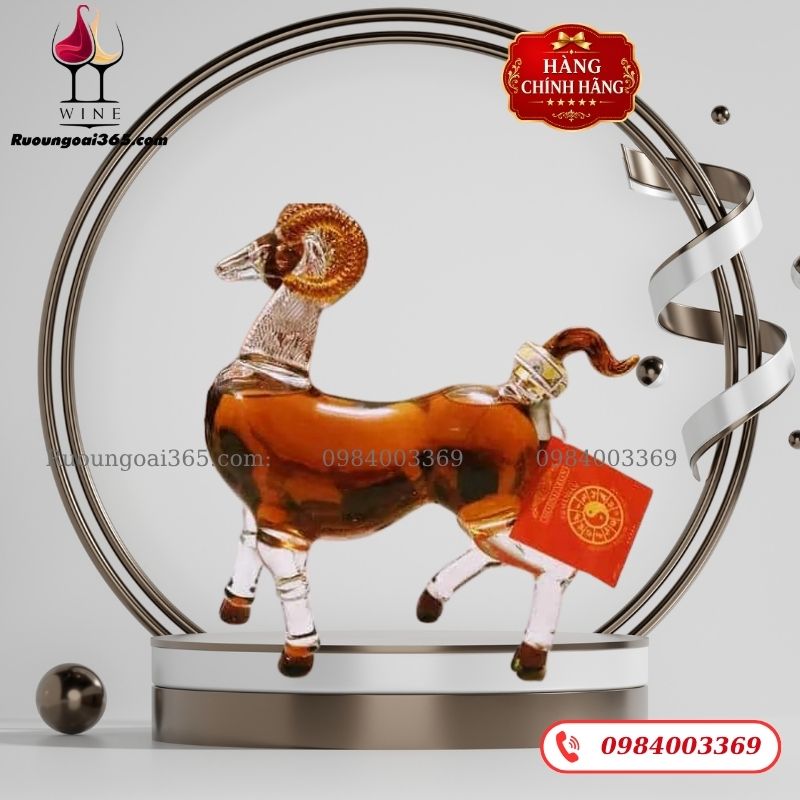 Bình Rượu Dê Thuỷ Tinh