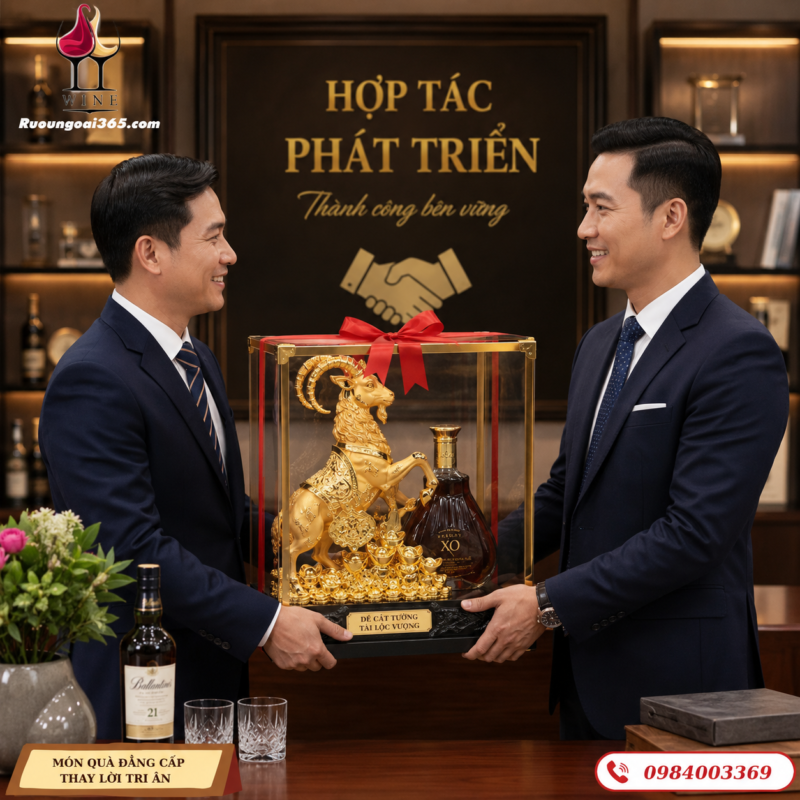 Kệ rượu linh vật dê