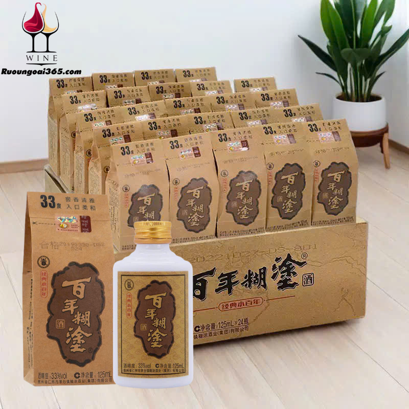 Rượu Bách Niên Hồ Đồ 125ml 百年老酒