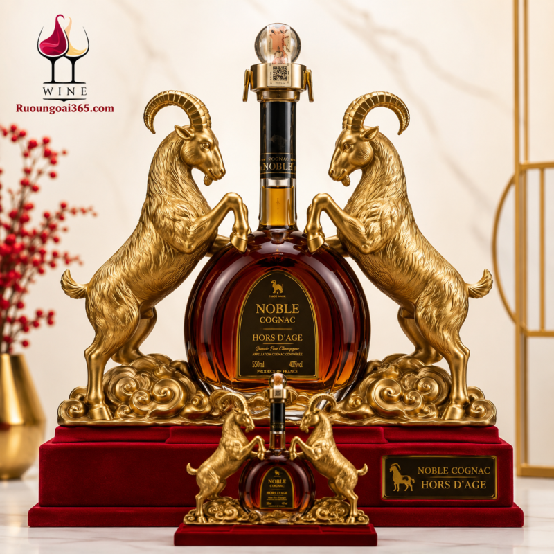 Rượu Phong Thủy Dê Ôm Châu Noble 550ml