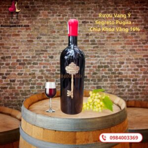 Rượu Vang Ý Segreto Puglia 16% - Chìa Khóa Vàng