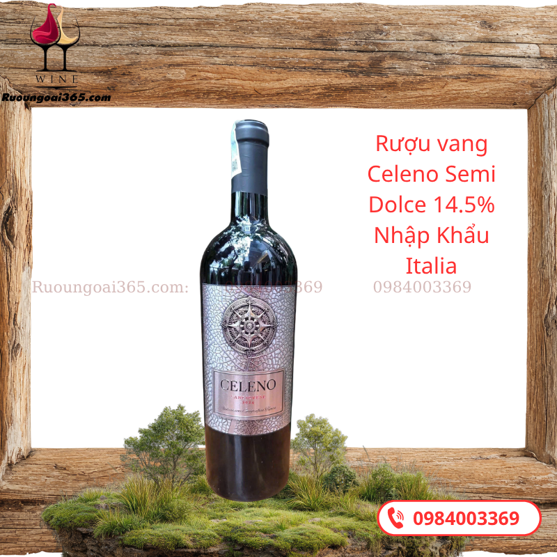Rượu vang Celeno 14.5% Nhập Khẩu